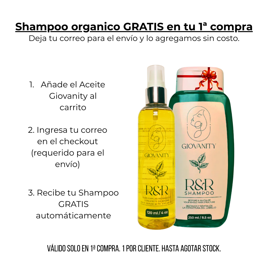 Exclusive Offer: Giovanity Hair Oil for $19 + FREE Organic Shampoo on Your 1st Order + Free Shipping (enter your email at checkout)