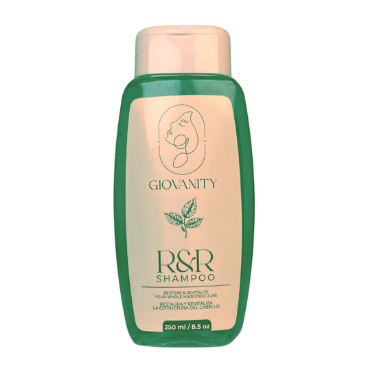 Giovanity Organic Herbal Shampoo: Plant-Based, Cruelty-Free & Eco-Friendly 250ml. 8.5 fl oz.