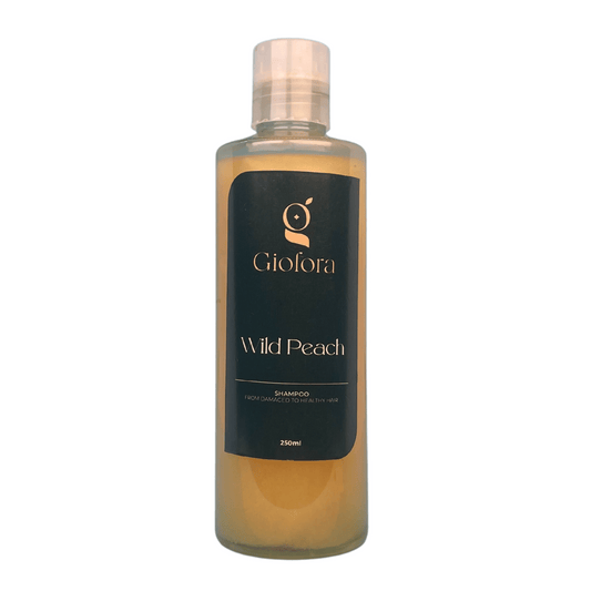 Giofora® Organic Shampoo: Wild Peach/ Plant-Based, Cruelty-Free & Eco-Friendly 250ml.